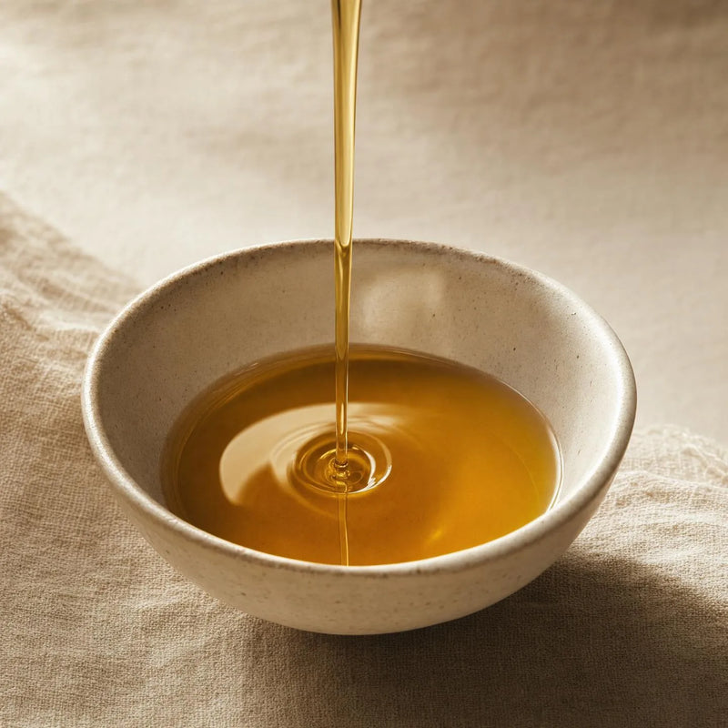 Or de jojoba Adepsia, cire liquide dorée pressée à froid, Matière III du baume